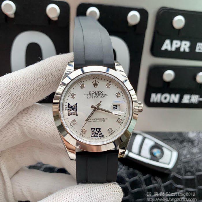 ROLEX勞力士 日誌型 904蠔式鋼 18k微納米電鍍金 五珠帶 三度防水性能 全自動進口機械男表  wssb4985